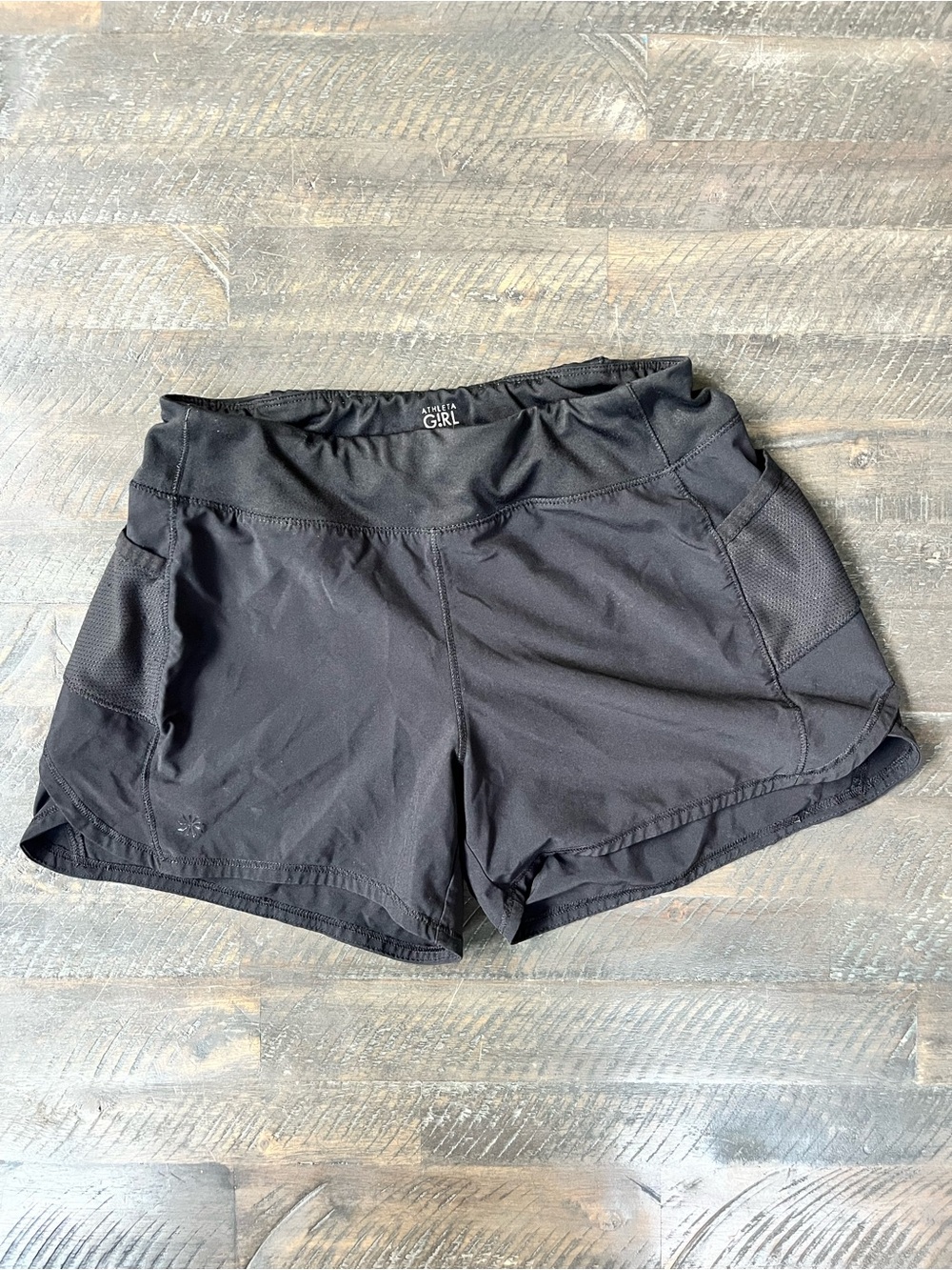 Athleta Girl Record Breaker 3" Shorts Black Size Large L 12 Running Athletic
